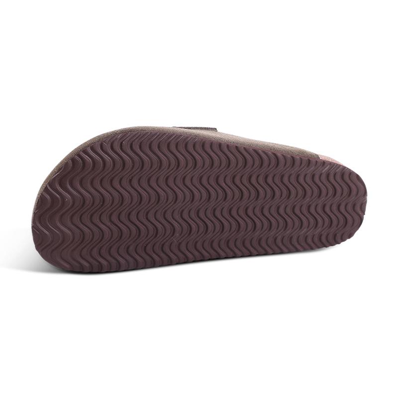 Fashion Kidmi Women's Slippers Indoor And Outdoor New Cork Sole Genuine Cow Suede Clogs Comfortable Beach Slippers Popular Potato Shoes