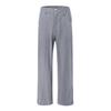 Summer Cotton Linen Wide Leg Pants Women Loose Palazzo Pant Pocket Elastic Waist Button Casual Pants