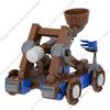 MOOXI Medieval Building Blocks Set Military War Castle Knight Carriage Crossbow Siege Vehicles Model MOC Bricks Toy For Boy Gift