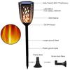 2pcs Flame Lamp 99 LED Light Solar Power Waterproof Outdoor Graden Yard Party Light