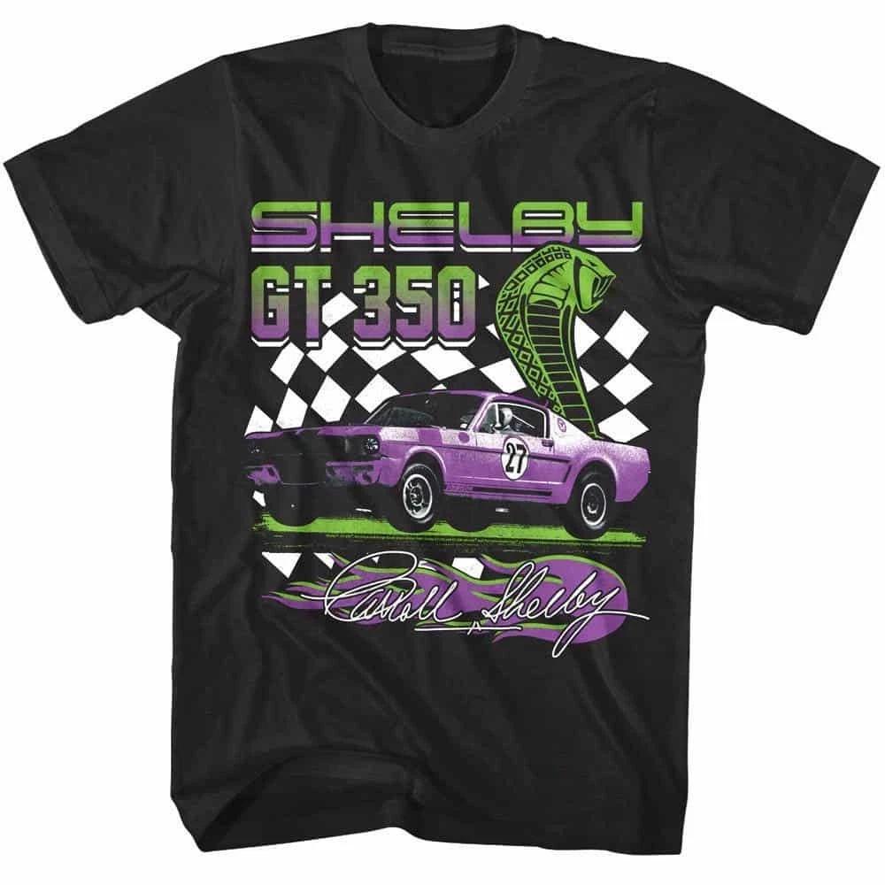 Shelby GT350 Checkered Flag Men s T Shirt M