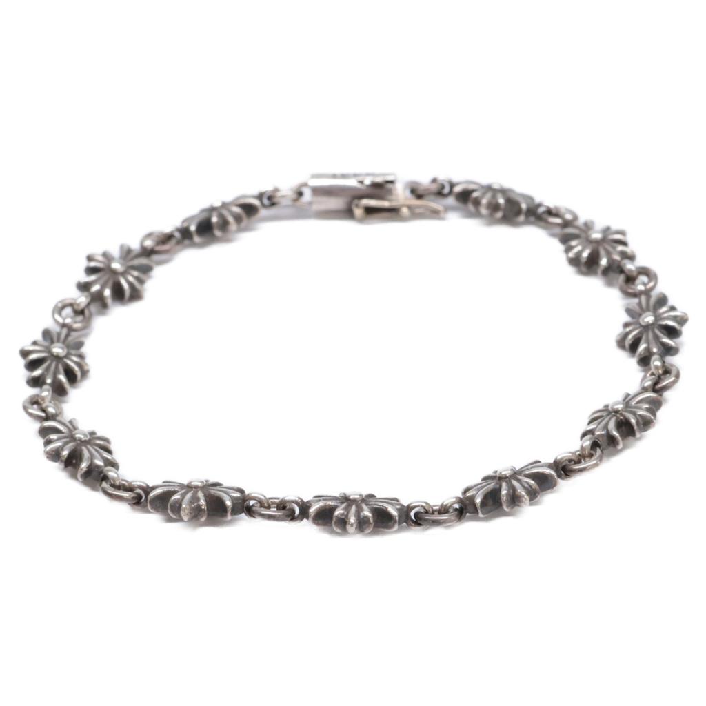 CHROME HEARTS 925 11 Článkový Drobounký E CH Plus Náramek StříbrnýPoužitý