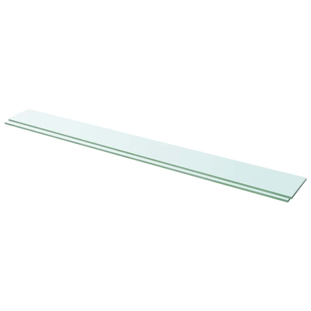 Panneaux d'étagère 2 pcs Verre  110x12 cm