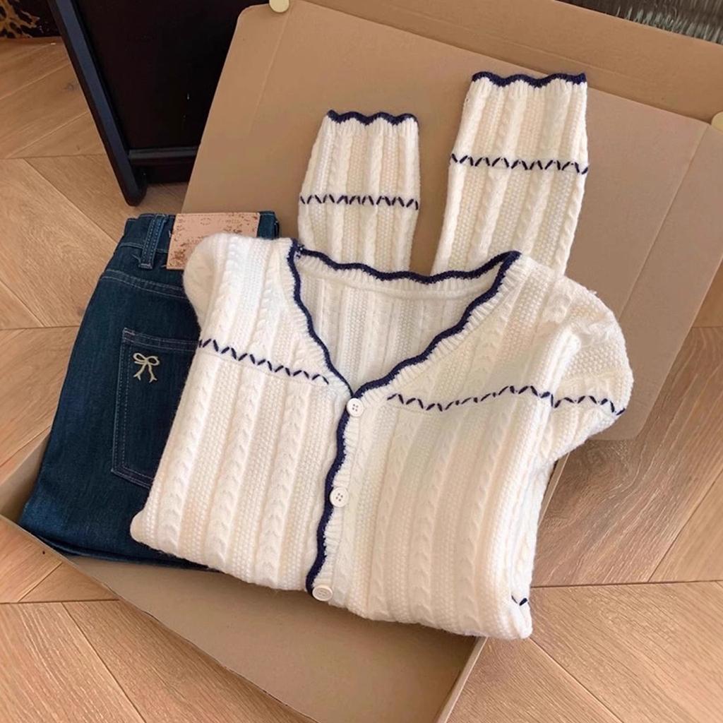 Lazy wind soft waxy sweater women's autumn and winter new loose and thin knitted sweater jacket top high-end cardigan