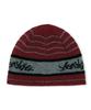 YESEYESEE Tenga X Y.E.S Stripe Knit Beanie Burgundy