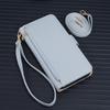 iPhone 17 Pro Max Reißverschluss Crossbody Handyhülle mit Lanyard & Spiegel Klapphülle