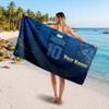 Asciugamano da Spiaggia Personalizzato Lionel Messi, Stampa Testo Nome Personalizzato, Asciugamano Morbido Asciugatura Rapida con Logo Calcio, Regalo per le Vacanze