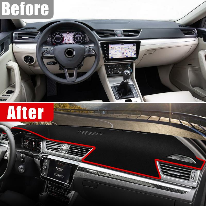 Car Dashboard Cover Avoid Light Pad Anti-UV Carpets Non-Slip Mat For Skoda Superb 3 B8 2016 2017 2018 2019 2020 2024 2024 2024