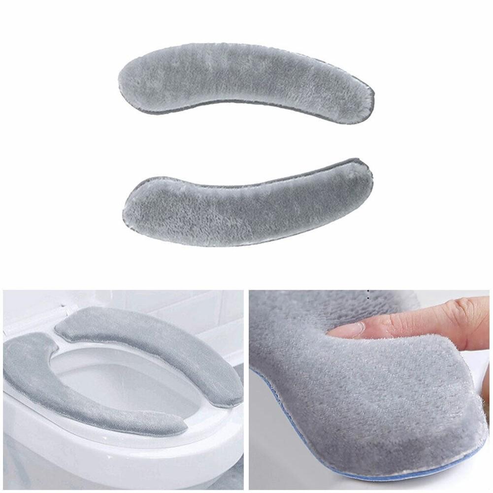 2PCS Toilet Seats A Set Of Gray Washable And Reusable