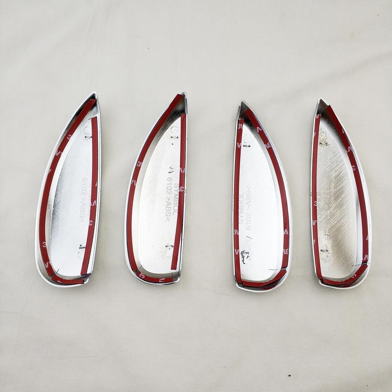 YOYO For Renault Duster 2018   4pcs New Car ABS Chrome Accessories Plated Side Door Handle Cover Trim Paste Style