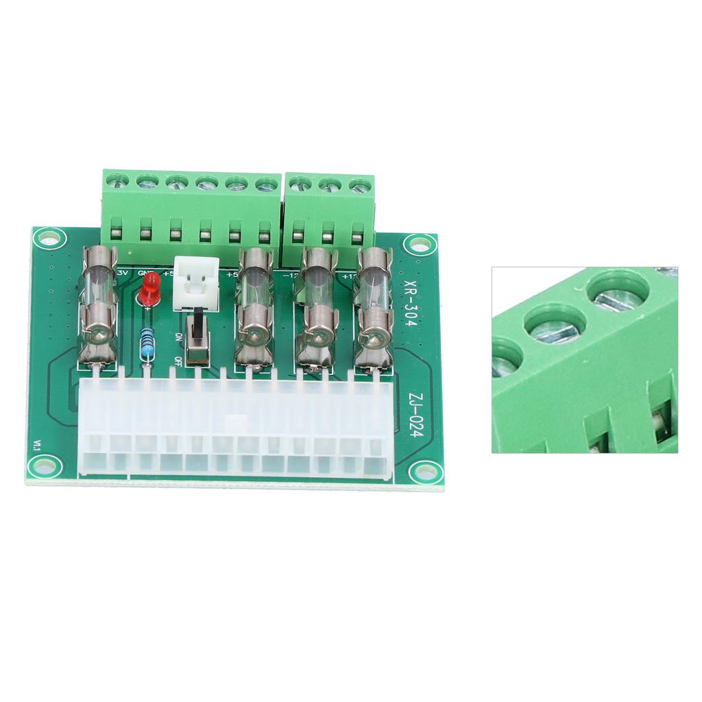ATX Power Board Computer Chassis Transfer   Wiring Module with 20Pin 24Pin Input Interface