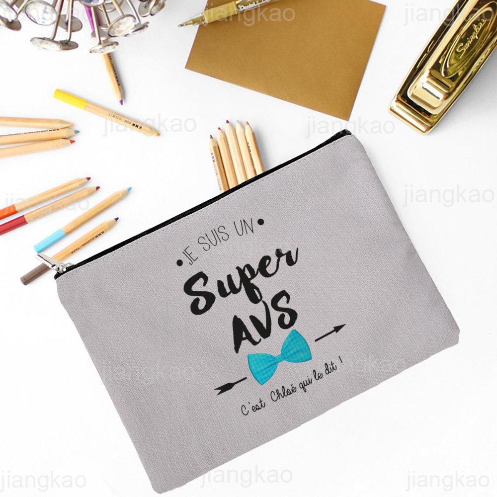 Super AVS Printed Makeup Bag Women Travel Neceser Cosmetic Zipper Pouch Travel Toiletry Organizer School Pencil Bags AVS Gifts