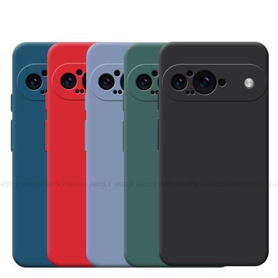 For Google Pixel 9 Case Google Pixel 9 Cover Original Bumper Shockproof Liquid Silicone TPU Phone Back Cover For Google Pixel 9