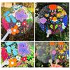5 Stück Mini Transparenter Blanko Fächer Kinder DIY Blanko Handfächer Bühnenauftritt Handfächer Deko Für DIY Basteln Machen Hand Graffiti Fächer