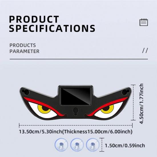 Solar Powered Car Demon Eye LED Neon Light USB Rechargeable Wireless Atmosphere Lamp Breathing Ambient Light for Vehicle Decor Neon Lights 4