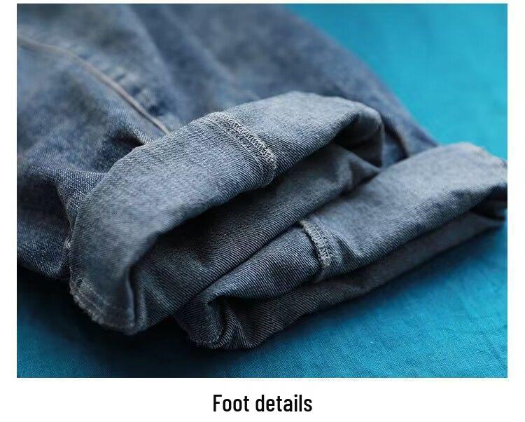 Korean Style Plus Size Women's Loose Denim Overalls - Slimming Harem Casual Jeans