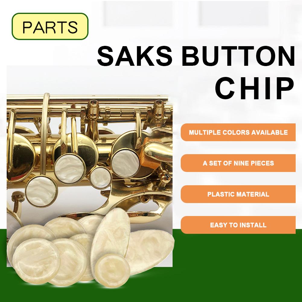 Saxophone Key Buttons Inlays Sax Key Inlays Replacement Pearls Key Buttons Inlays for Alto Tenor Soprano Sax