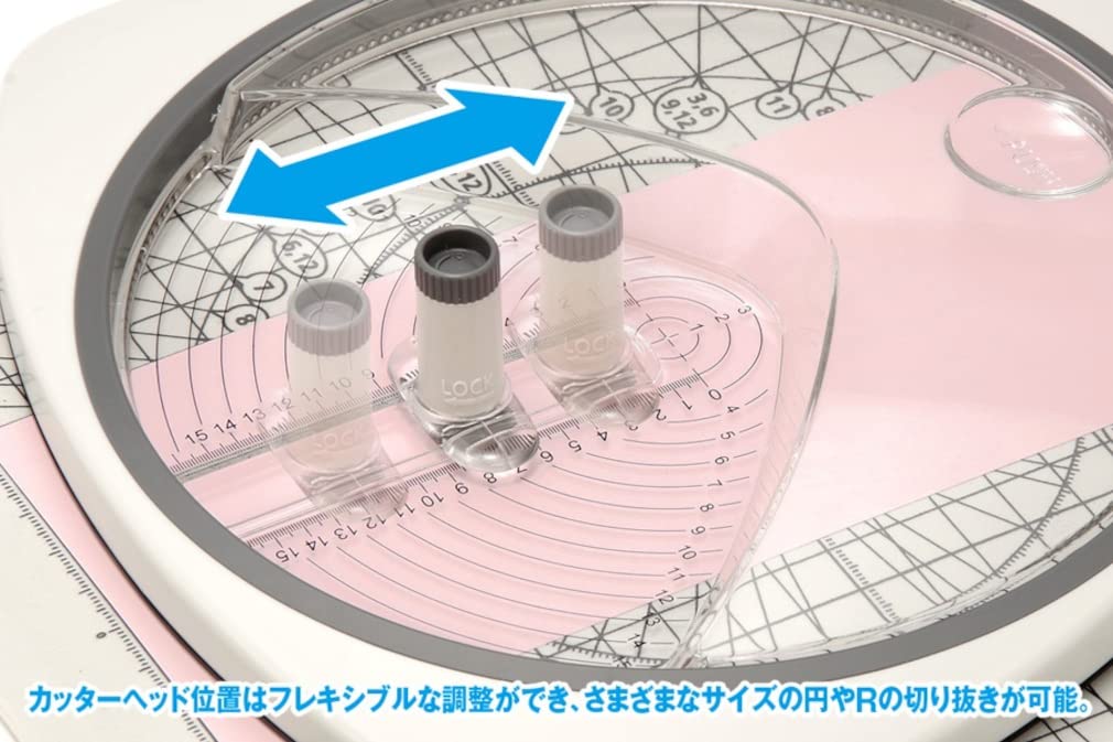Wave Hobby Tool Series HG Circle Cutter Set (with Mini Low-Adhesion Cutting Mat) for Plastic Models, HT-219