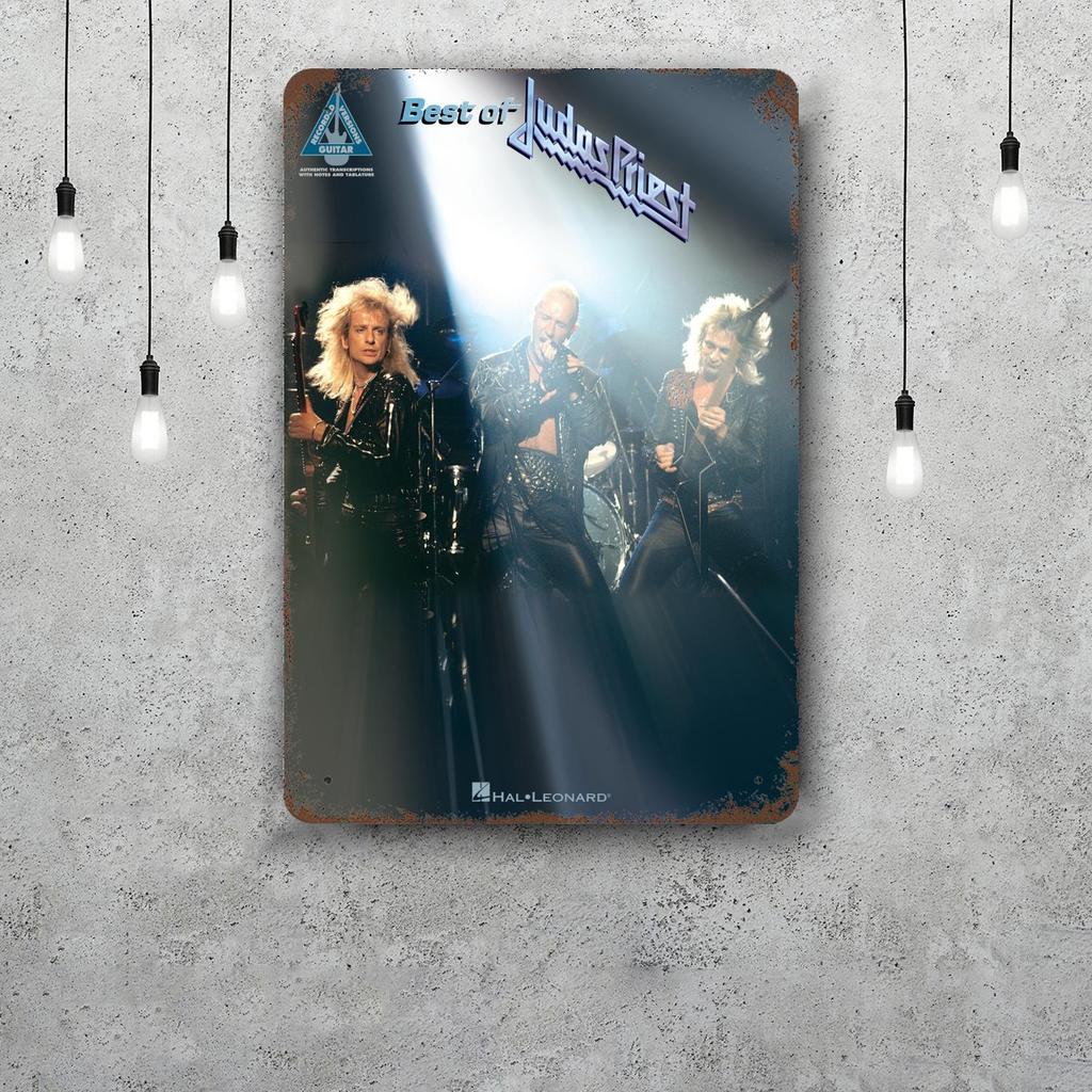 Judas priest Segnali in Latta Metallici Vintage Poster Decorazioni Placca Metallica Retro Decorazione Artistica da Parete per Garage Bar