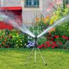 Gartensprenger 360° Rotierender Bewässerungs-Dreibein Rasen Garten Sprenger Bewässerungsständer Grasbewässerungs-Sprenger Sprenger-Werkzeug