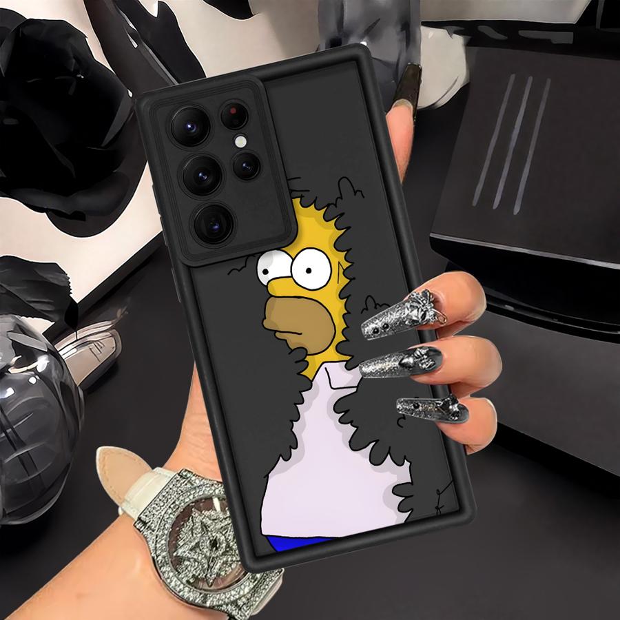 Case for Samsung Galaxy S25 Note 20 Ultra S22 Plus S25 S23 S20 FE S21 S24 ultra Phone Cover The Simpsons Homer