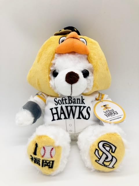 Fukuoka SoftBank Hawks Harry Plush Toy S by Makoto Fujini (Home) [Fukuoka Exclusive]