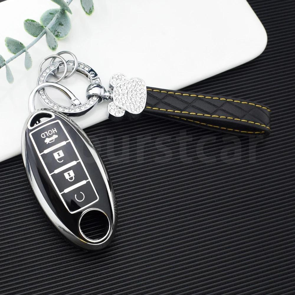 4/5 Buttons Tpu Car Key Case For Nissan Maxima Altima Versa Sentra Sunny Sylphy Teana Qashqai X-Trail Juke Shell Fob Fob Cover