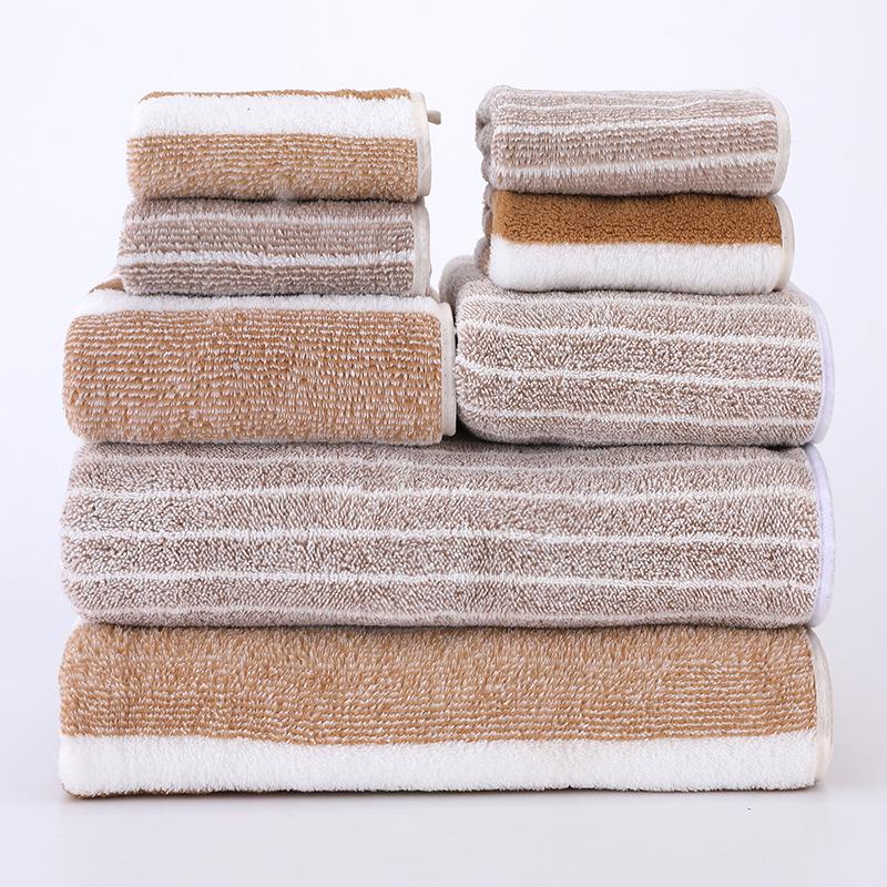 Set de 8 prosoape: Prosoape Groase Absorbante pentru Baie, Față și Păr din Fleece de Corali pentru Adulți și Copii
