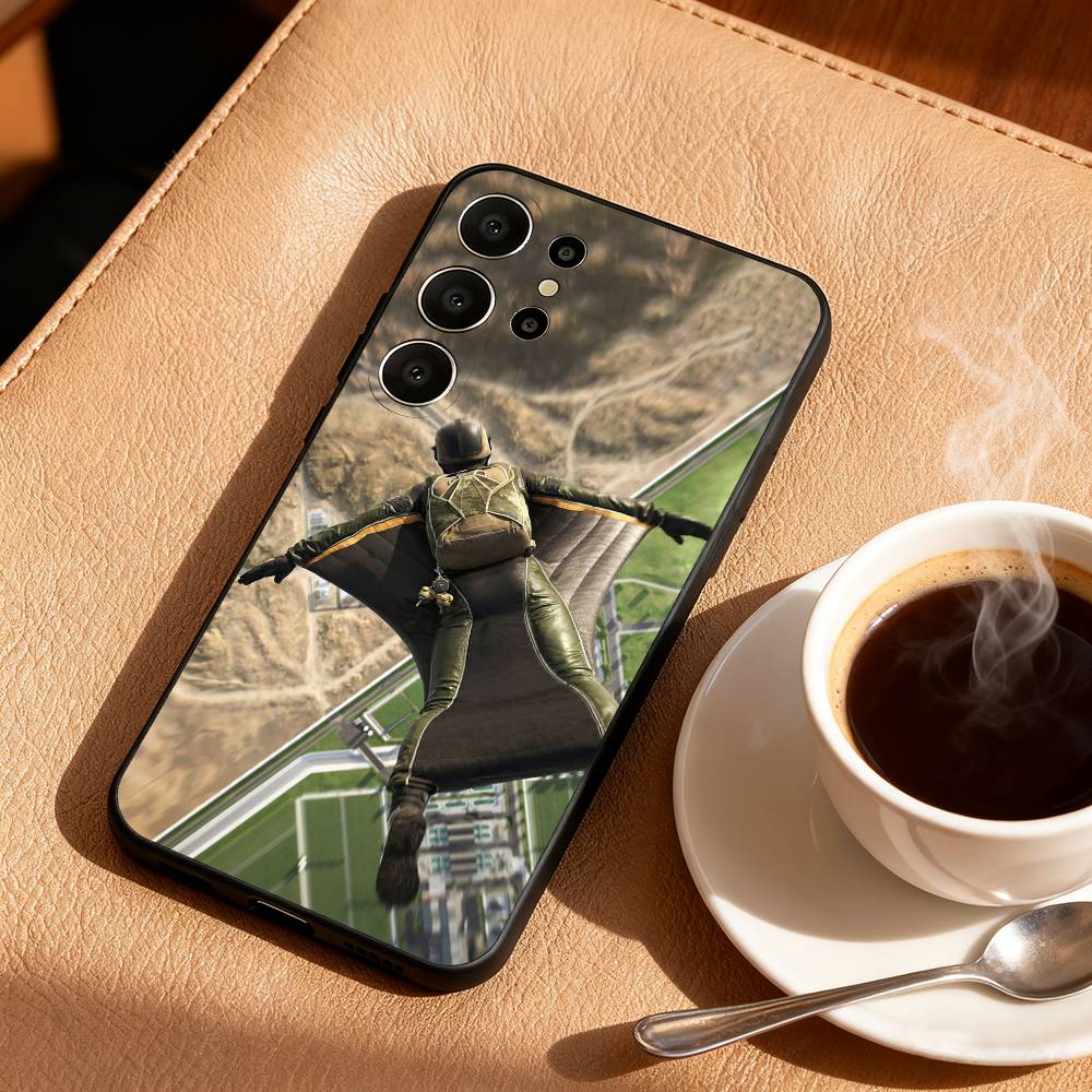 W-Wingsuit F-Freedom Phone Case For Samsung S26,S25,24,23,22,30,21,10,9,Ultra,Plus,Lite,FE Soft Black Case