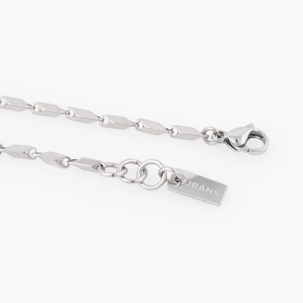 Jbans Classic Ultra Mini Prism Surgical Steel Slim Chain Bracelet (C2401Ac1096_Sv)