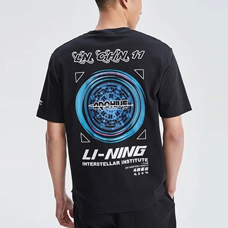 Li Ning Sports Fashion Collection T Shirt Men's Black AHSR167-3
