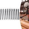 10Pcs High Carbon Steel Jigsaw Blades Set T144D+T244D for Fast Wood Board Plastic Cutting with Precision and Durability