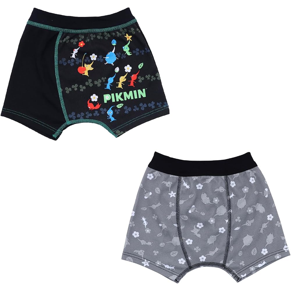 Bandai Pikmin Boxer Briefs, Set of 2, B Pattern, 130 cm, Assorted