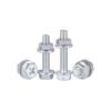 4.8 Grade Galvanized Hex Bolt Set with Anti-slip Washer & Nut, Cross Flange Head, M4/M5/M6/M8mm