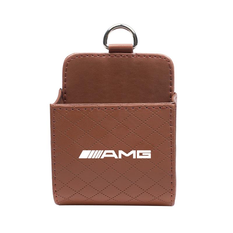 

Car Air Outlet Storage Box Mobile Phone Key Organizer For Mercedes Benz AMG W204 W205 W203 W206 W211 W212 W213 W140 W210 W169 коричневий