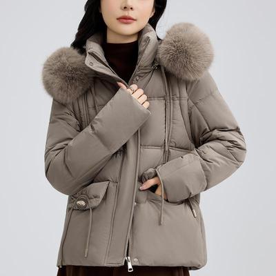 Ärmel Abnehmbar Mode Damen Parkas Wintermäntel Kapuze Kunstfellkragen Dick Warm Oberbekleidung Damenjacken