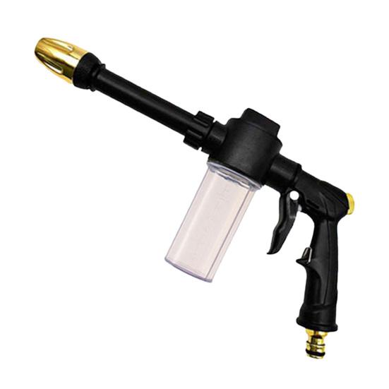 

High Pressure Hose Nozzle Car Wash Hose Nozzle Foam Cannon Garden Hose Nozzle for Car Washing Outdoor Yard Cleaning золотистий