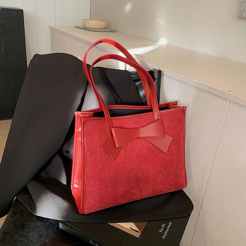 Bag Women's Bag Fashion Premium Bridal Bag Red Wedding Large Capacity Casual Shoulder Tote Bag