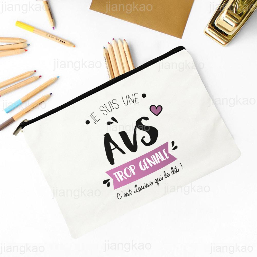 Super AVS Printed Makeup Bag Women Travel Neceser Cosmetic Zipper Pouch Travel Toiletry Organizer School Pencil Bags AVS Gifts