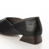 Evol Women's V-Cut Pointed Stack Heel Pumps, IU5031 BL, Size 22.5 Cm