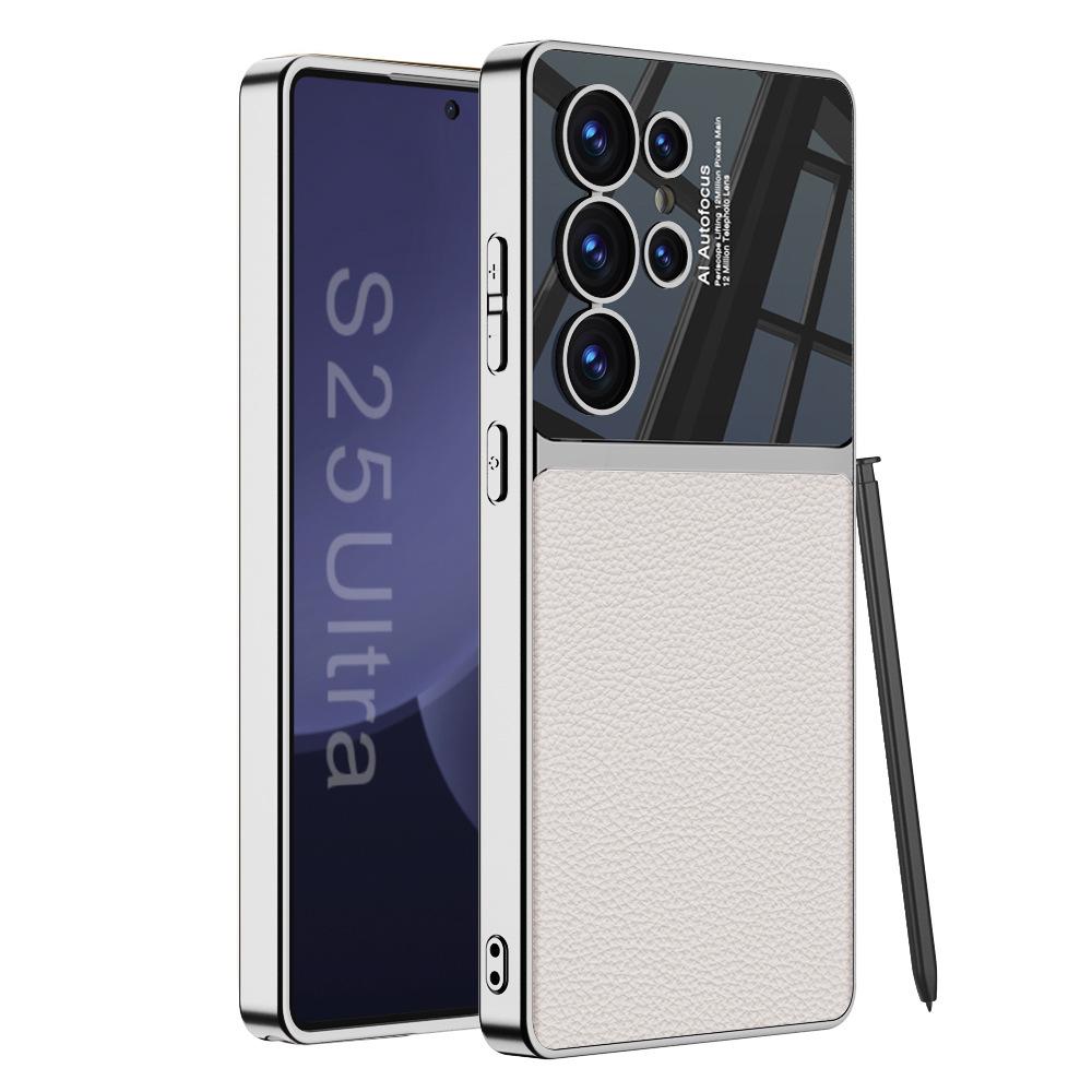 Samsung S25/S26 Ultra Electroplated Leather Gentleman PU Case