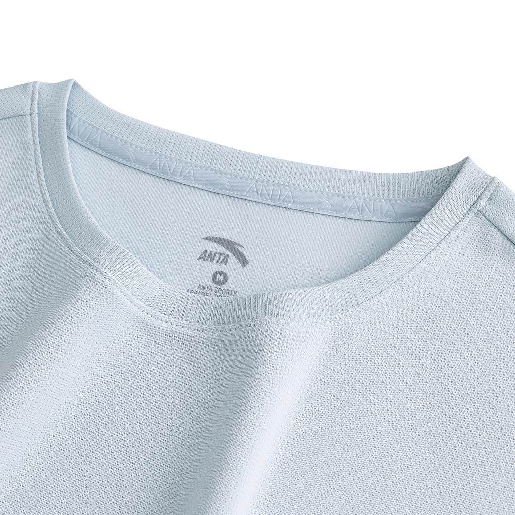 Anta Training Short Sleeve Quick Dry Knitted Top Women Tops Dream-Shadow-Blue 962627115-3