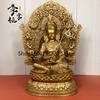 Tibetan Tantra Large Pure Copper Rinpoche Guru Buddha Statue Tibetan Brass Backlit Rinpoche Seiko Ornament Can Be Stored