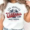Relax Los Angeles Beach West Coast Print Tshirt Short Sleeve Oncek Womens Clothing Top Tee Fashion T Shirt