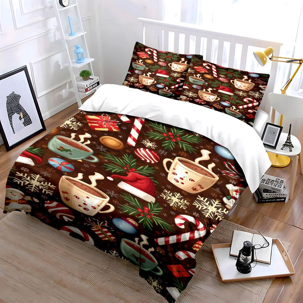 Whimsical winter warmth Bedding sets Duvet cover sets Duvet covers Pillowcases(1*Duvet Cover 2*Pillowcases without duvet insert)