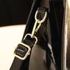 Elegant Patent Leather Women's Crossbody Handbag - Versatile for Mature Moms