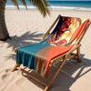 1pc Stylish Dog with Sunglasses and Cigar 2D Printed Microfiber Beach Towel, Quick Dry Super Absorbent. Great for Beach, Pool