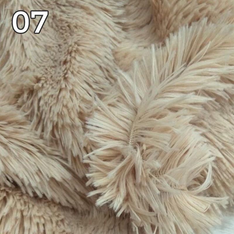 100cm*165m Tecido de pele de lã de imitação Tecido de pele sintética para costura DIY Roupas Chapéu Bolsa Material Foto Fundo Decoração Pano