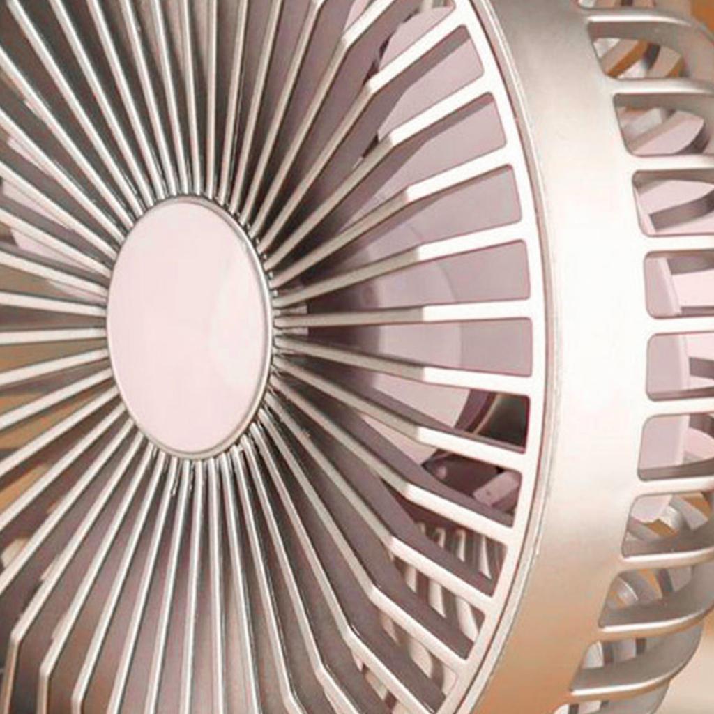 Small Electric Fan Simple Portable Vintage Pure Color USB Charging Little Fan for Summer