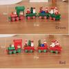 Mini Weihnachts-Holzzug Schaufenster Weihnachts-Zugdekorationen Kinder-Feiertagsgeschenke Heim-Desktop-Zugornamente